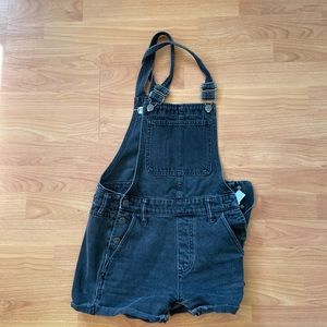 Black Madewell denim overalls